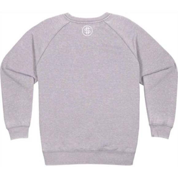 NEW SIMPLY SOUTHERN varsity patch crew sweatshirts in mama - Picture 3 of 3